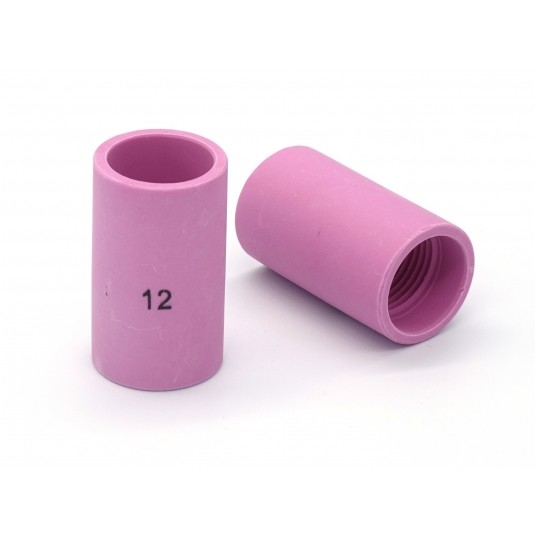 Dysza ceramiczna 12 fi 19mm do soczewki gazowej L=42 TIG 17-18-26 54N19 155.0128 -zdjęcie numer 1