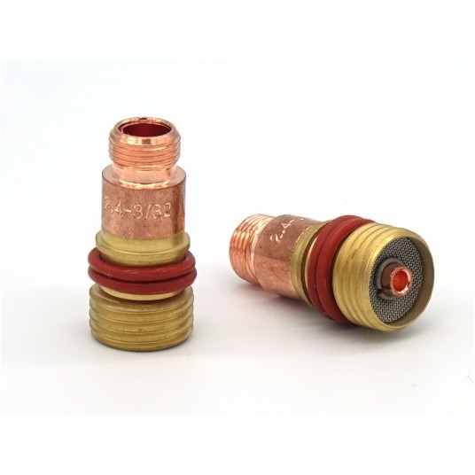 Korpus tulejki zaciskowej z soczewką gazową fi 2,4mm TIG 17-18-26 45V44L 154.0010 -zdjęcie numer 1