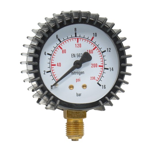 Manometr niskiego ciśnienia AZOT 0-16 bar fi 62 mm -zdjęcie numer 1