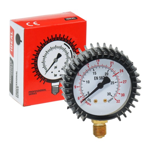 Manometr niskiego ciśnienia CO2/Ar 0-32 l/min fi 62 mm -zdjęcie numer 1
