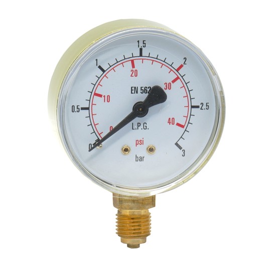 Manometr niskiego ciśnienia PROPAN 0-3 bar fi 62 mm -zdjęcie numer 1