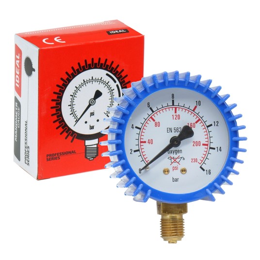Manometr niskiego ciśnienia TLEN 0-315 bar fi 62mm -zdjęcie numer 1