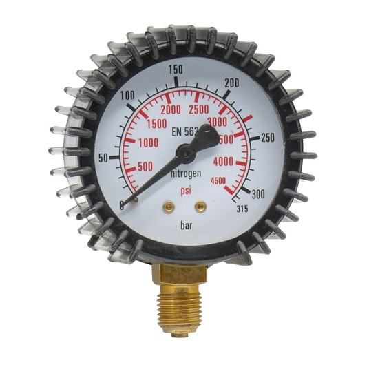 Manometr wysokiego ciśnienia AZOT 0-315 bar fi 62 mm -zdjęcie numer 1
