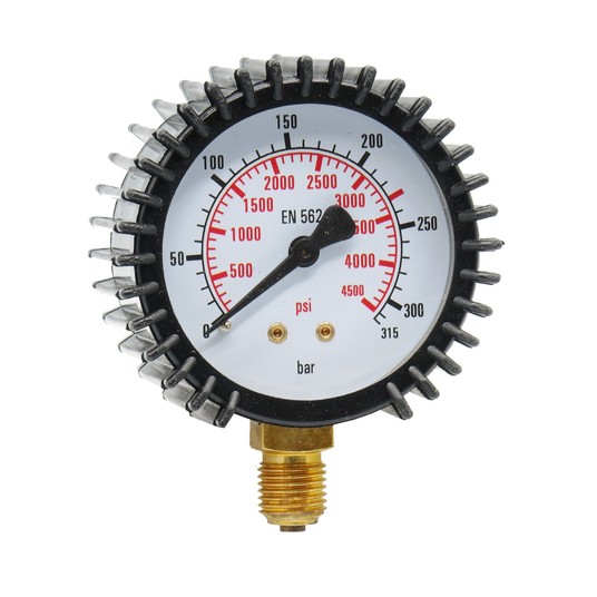 Manometr wysokiego ciśnienia CO2/Ar 0-315 bar 62mm -zdjęcie numer 2