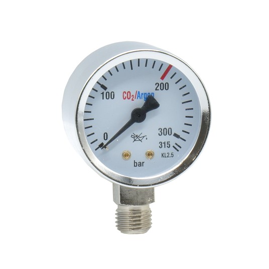 Manometr wysokiego ciśnienia CO2/Ar 0-315 bar fi 52mm -zdjęcie numer 1