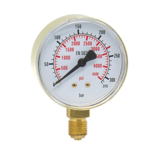 Manometr wysokiego ciśnienia CO2/Ar 0-315 bar fi 62 mm -zdjęcie numer 1