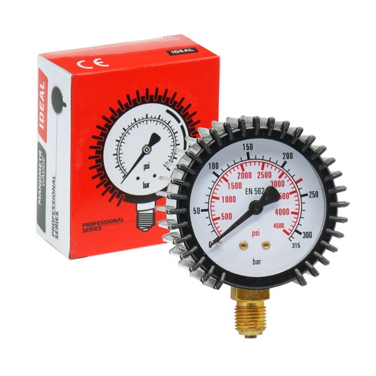 Manometr wysokiego ciśnienia CO2/Ar 0-315 bar fi 62 mm -zdjęcie numer 1