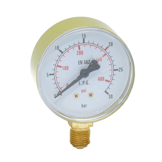 Manometr wysokiego ciśnienia PROPAN 0-30 bar fi 62 mm -zdjęcie numer 1