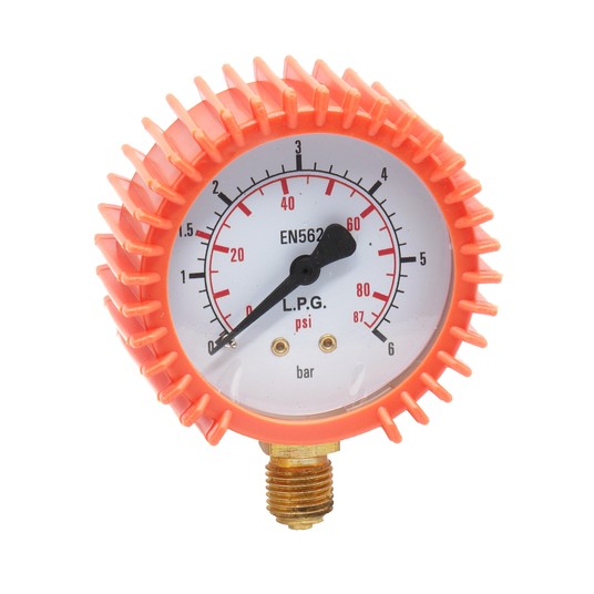 Manometr wysokiego ciśnienia PROPAN 0-6 bar fi 62 mm -zdjęcie numer 1