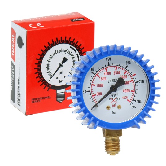 Manometr wysokiego ciśnienia TLEN 0-315 bar fi 62 mm -zdjęcie numer 1