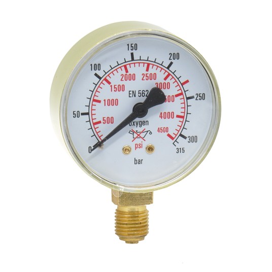 Manometr wysokiego TLEN 0-315 bar fi 62 mm -zdjęcie numer 1