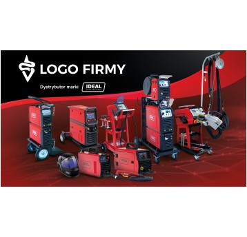 Baner IDEAL z logo dystrybutora 250x140cm