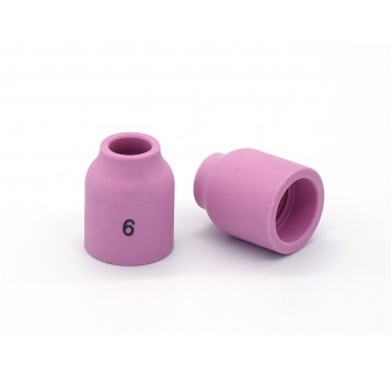 Dysza ceramiczna 6 fi 9,8mm do soczewki gazowej L=25,5 TIG 9-20 53N60 155.0121