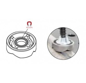 Magnetyczna okrągła podkładka z nacięciami