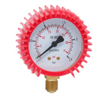 Manometr niskiego ciśnienia ACETYLEN 0-2,5 bar fi 62 mm