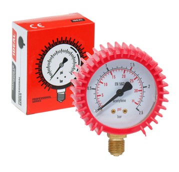 Manometr niskiego ciśnienia ACETYLEN 0-2,5 bar fi 62 mm