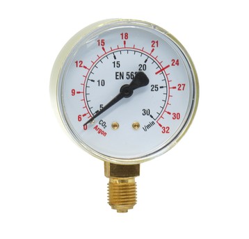 Manometr niskiego ciśnienia CO2/Ar 0-30 l/min fi 62 mm