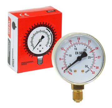 Manometr niskiego ciśnienia CO2/Ar 0-30 l/min fi 62 mm