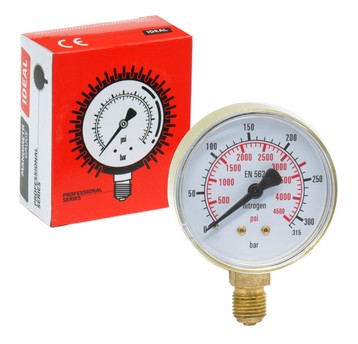 Manometr wysokiego ciśnienia AZOT 0-315 bar fi 62 mm