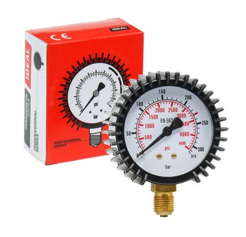 Manometr wysokiego ciśnienia CO2/Ar 0-315 bar fi 62 mm