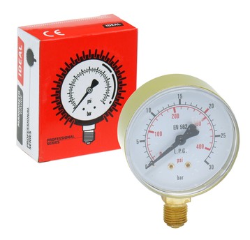 Manometr wysokiego ciśnienia PROPAN 0-30 bar fi 62 mm