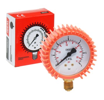 Manometr wysokiego ciśnienia PROPAN 0-6 bar fi 62 mm