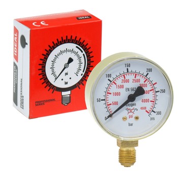 Manometr wysokiego TLEN 0-315 bar fi 62 mm