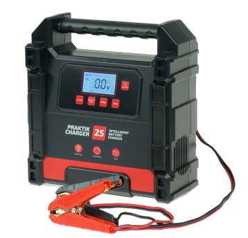 PRAKTIK CHARGER 25 LCD 12/24V