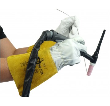 Rękawice GUNNERS DW-313K/10 TIG żółte skórzane