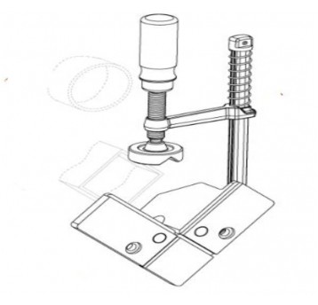Ścisk sprężynowy z uchwytem magnetycznym 90 stopni