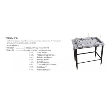 Stół spaw. FixturePoint i zestaw do rur i profili