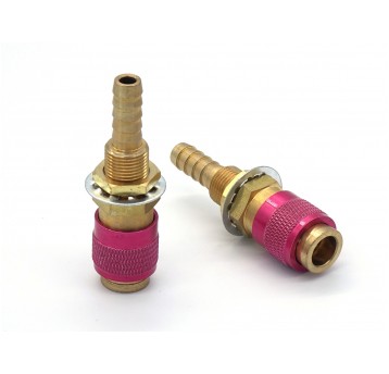 Szybkozłącze - gniazdo do wody fi 8mm czerwone