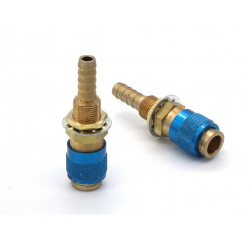 Szybkozłącze - gniazdo do wody fi 8mm niebieskie