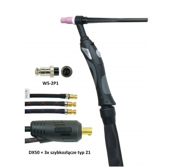 Uchwyt spawalniczy TIG 20 4m przyłącze IDEAL01 do MAXTIG345 / EXTIG315
