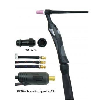 Uchwyt spawalniczy TIG 20 4m przyłącze IDEAL07 do EXPERT TIG / EXPERT TIG PRO
