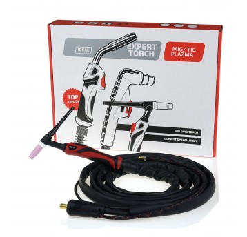 Uchwyt spawalniczy TIG 26FX 4m silikon-skóra DUAL