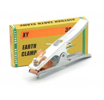 Zacisk masowy kleszczowy 300A z taśmą miedzianą