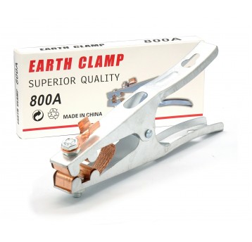 Zacisk masowy kleszczowy 500A z taśmą miedzianą